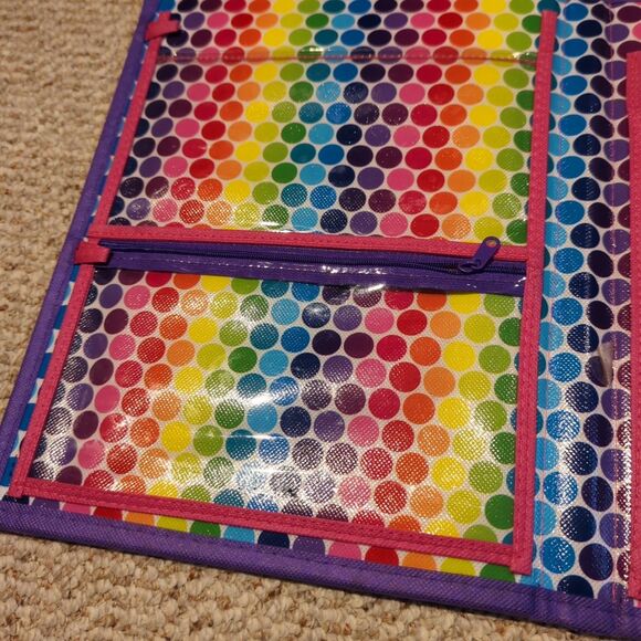 Lisa Frank TIKANNI HUSKY Trifold Portfolio Storage Case Folder School Art Travel - Picture 5 of 10